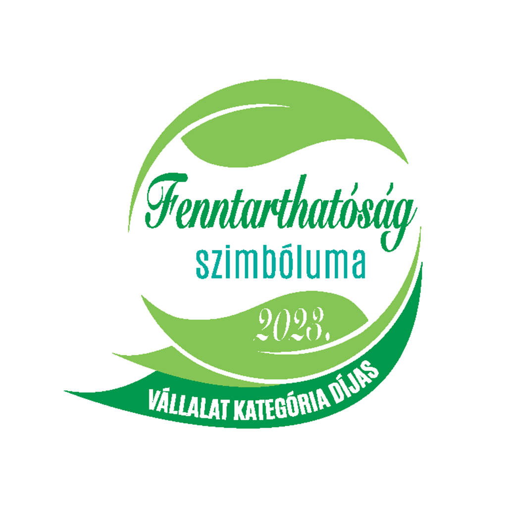 Fenntarthatóság szimbóluma 2023. - Vállalati Kategória Díjas
