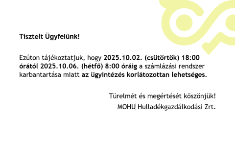 mohu karbantartás